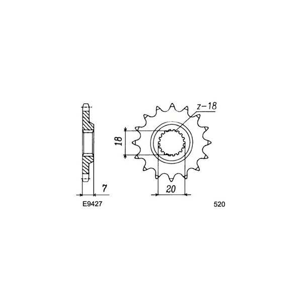 KIT CHAINE FE RM.125.N '79 11X49 OR 