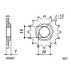 KIT CHAINE FE RM.125.G '86 12X51 MX