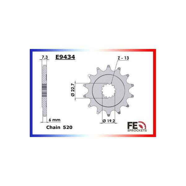 KIT CHAINE FE GN.250 '91/99 15X41 MXµ 