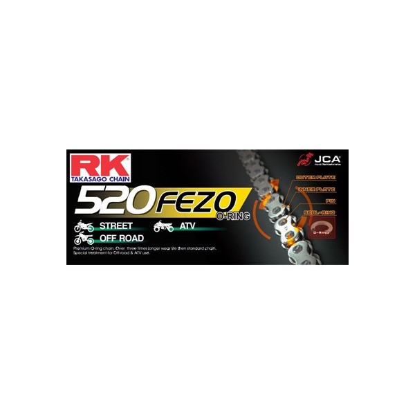 KIT CHAINE FE DR.350.RR(US)'91/92 14X47 OR* 