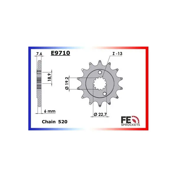 KIT CHAINE FE LT.400.Z '09/14 14X40 RX/XW.SR*