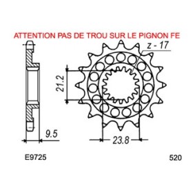 KIT CHAINE FE RMZ.450 '08/16 13X50 ORµ