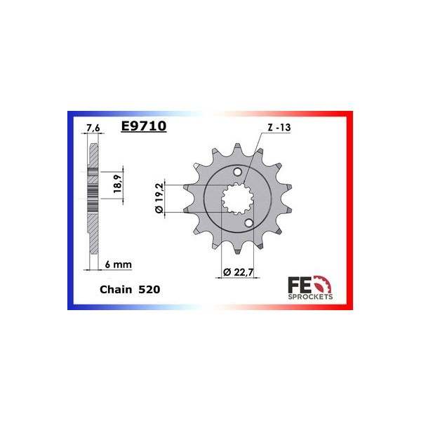 KIT CHAINE FE LTR450'06/09, LTR450R'10 14X36 OR 