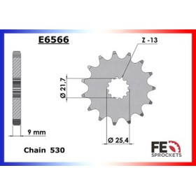 KIT CHAINE FE RF.600.R '95/97 14X42 XWUR