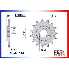KIT CHAINE FE DR.750 '89 15X48 ORµ