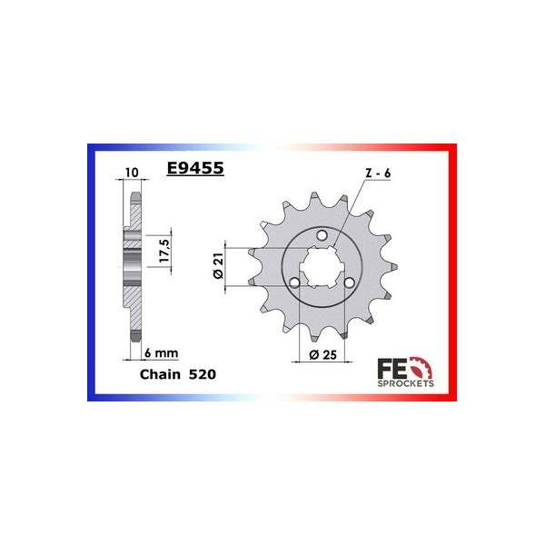 KIT CHAINE FE DR.750 '89 15X48 ORµ 