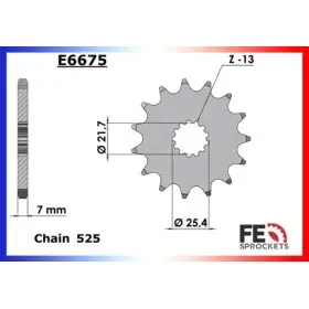 KIT CHAINE FE GSX.R.750 '11/16 17X45 XWUR 