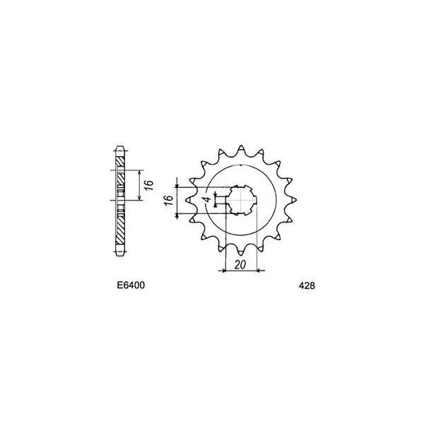 RM.65 '03/05 13X47 RK428MXZ # (Adaptation en 428)