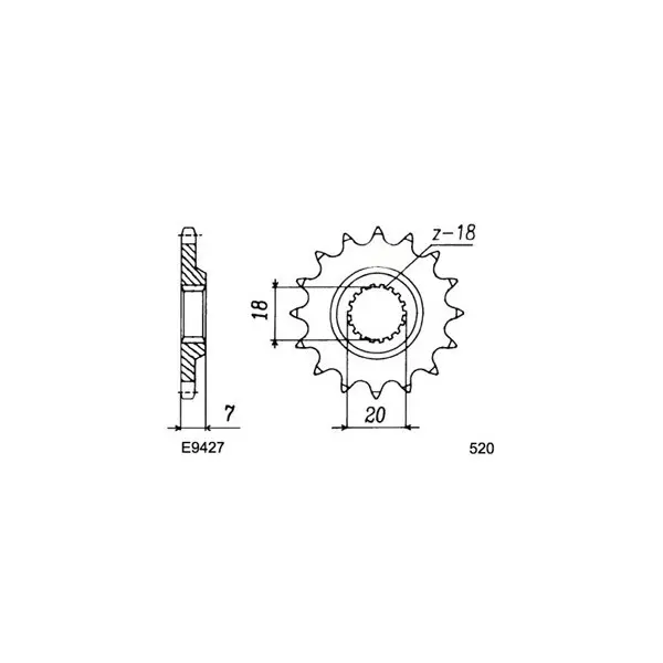 KIT CHAINE FE RM.125.X/Z '81/82 12X51 OR