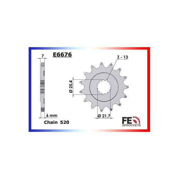 KIT CHAINE FE GSX.R.750 '04/05 17X43 XWUR 