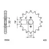 KIT CHAINE FE AR.80 15X43 OR