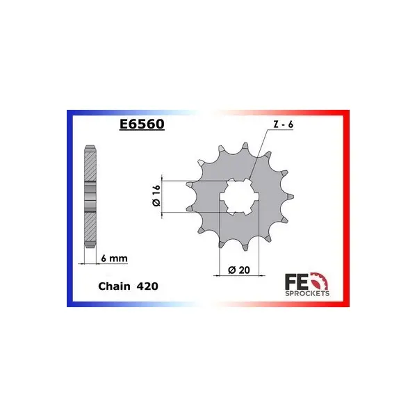 KIT CHAINE FE KX.80 '92/97 13X54 OR