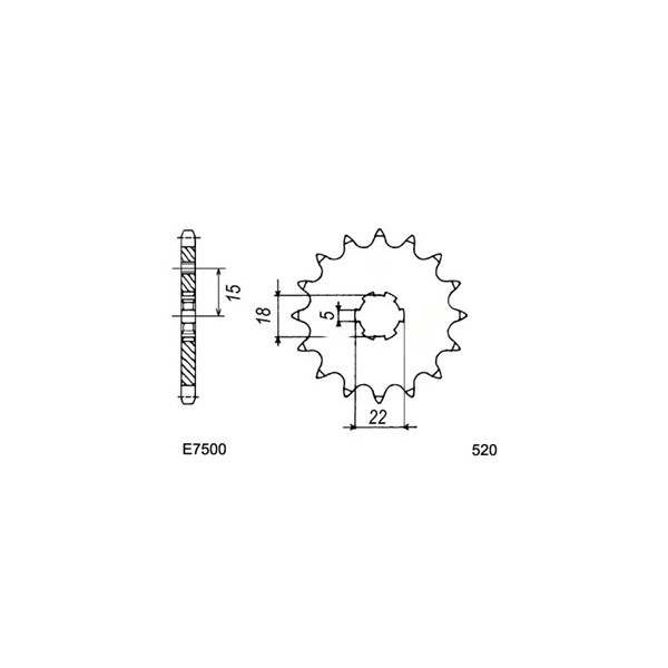 KIT CHAINE FE KX.125 01/02 12X49 Rµ 