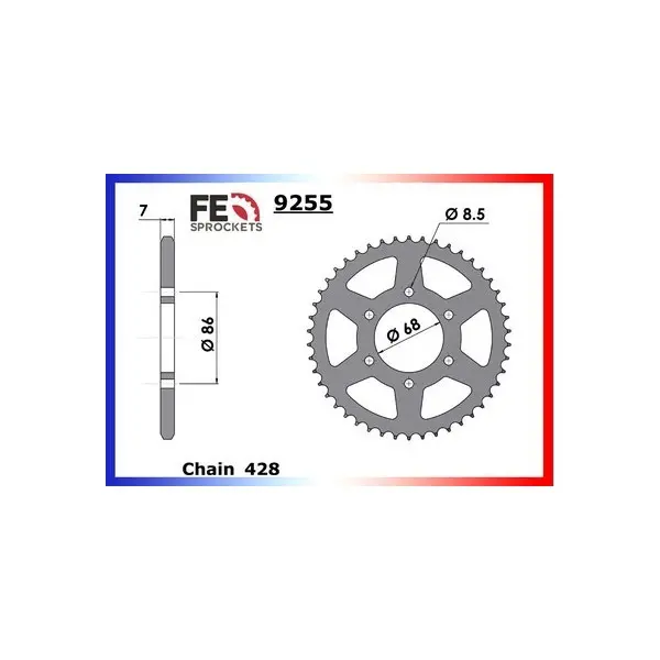 KIT CHAINE FE BN.125.ELIMINATOR '98/06 15X46 R*