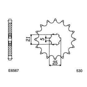 KIT CHAINE FE Z.250 '79/81 15X35 HR* 