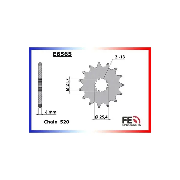 KIT CHAINE FE KX.250 '99/01 14X49 OR