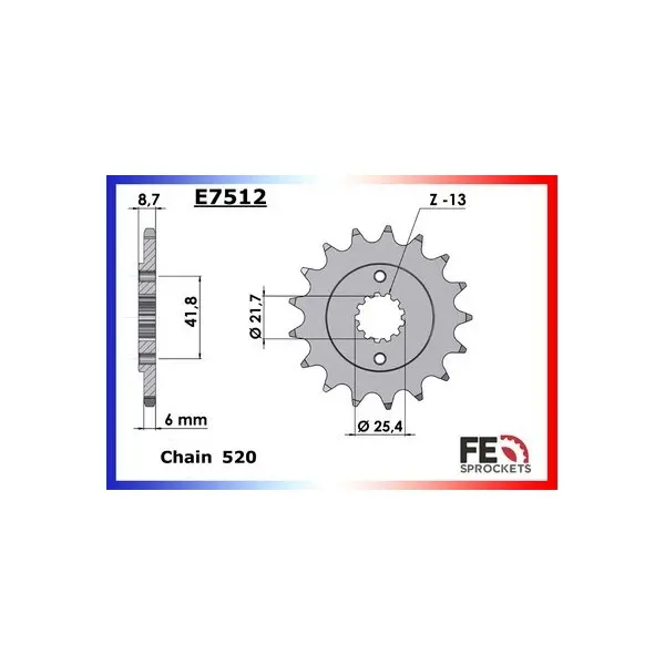 KIT CHAINE FE GPZ.400.ZX '85 16X42 OR*
