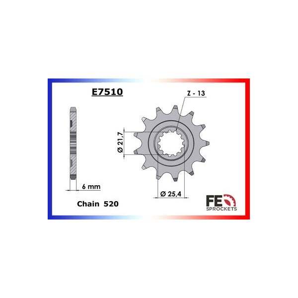 KIT CHAINE FE KXF.450 '06/16 13X50 ORµ 