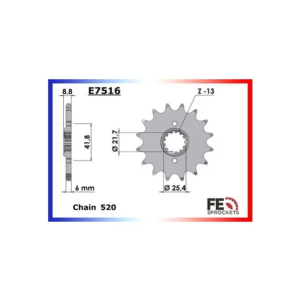 KIT CHAINE FE KLR650'87/89-TANGAI'89 15X43 RX/XW.SR