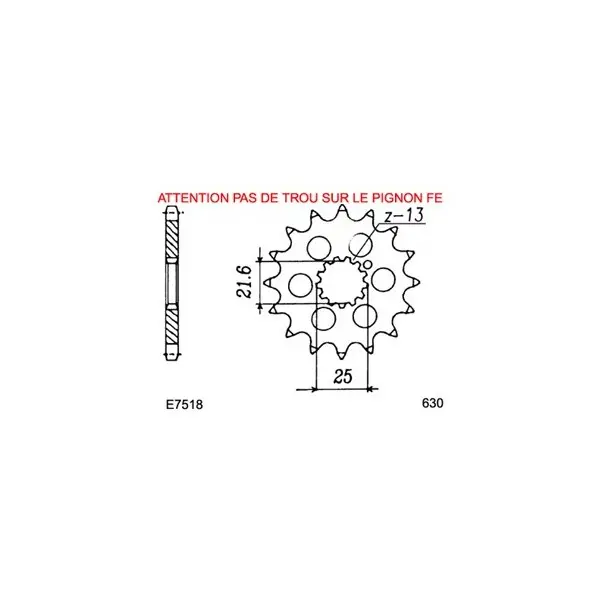 KIT CHAINE FE GPZ.750.TURBO '84/85 15X46 XWUR
