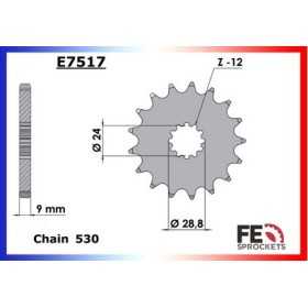 KIT CHAINE FE ZZR.1200 '02/05 17X44 XWUR* 