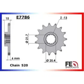 KIT CHAINE FE ZX.6RR,ZX-6R(636)'03/04 15X40 XWUR* 
