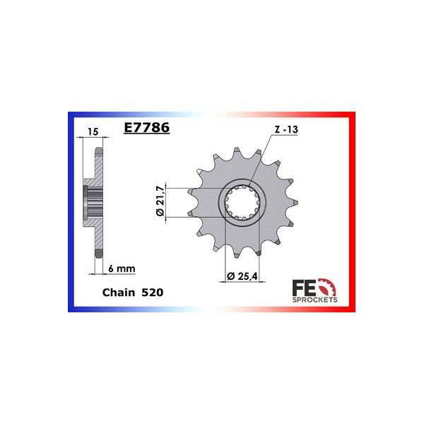 KIT CHAINE FE ZX.6RR,ZX-6R(636)'05 15X43 RU 