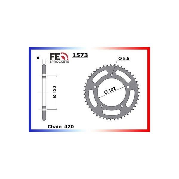 KIT CHAINE FE 50.TUONO '03/05 12X47 Rµ 