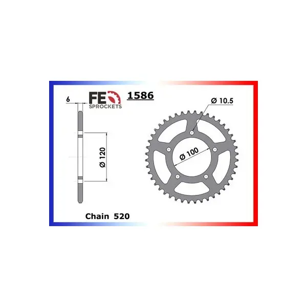 KIT CHAINE FE 650.PEGASO TRAIL '07/09 15X44 XWUR