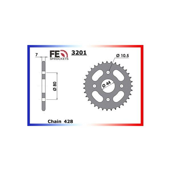 KIT CHAINE FE PYTHON.100 '03/04 18X35 OR# 