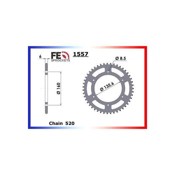 COURONNE ACIER  350.TUAREG WIND'87/89 49 520 