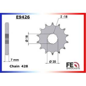PIGNON SUZ RM125 76 A 79 14 428