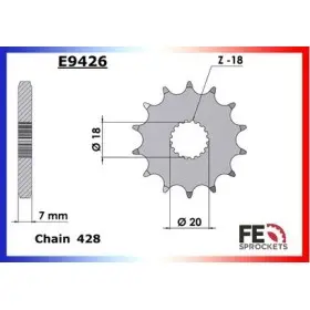 PIGNON SUZ RM125 76 A 79 16 428
