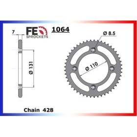 COURONNE ACIER KTM 85.SX '04/09 46 428
