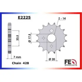 PIGNON PSB MZ 125.RT '01/04 15 428