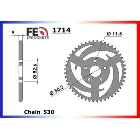 COURONNE ACIER HARLEY 883 '84/93 40 530