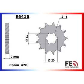 PIGNON DTMX/DTF/RDX/TY.125 11 428