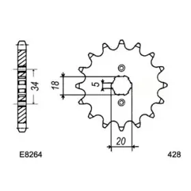 PIGNON YAM DT125.TENERE '88 14