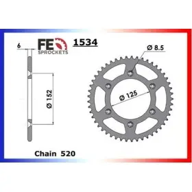 COURONNE ACIER BETA 250/300.RR (2T)'13 43 520