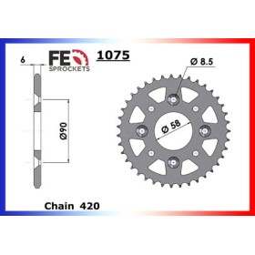 COURONNE ACIER HENOT 107 ELITE '05 46 420
