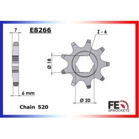 PIGNON HONDA TLR250 10 520