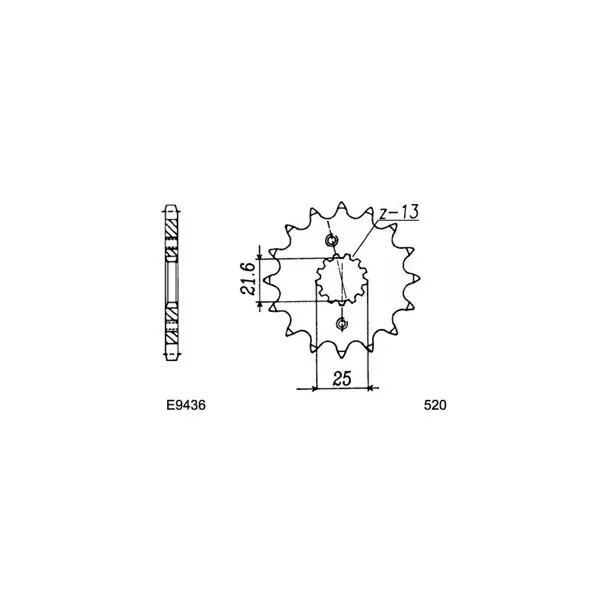 PIGNON SUZ RG250GAMMA 15 520