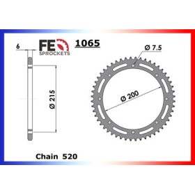 COURONNE ACIER CR A KTM240/420/495 DIA:200 53