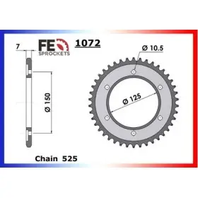 COURONNE ACIER KTM 950.LC8 '03/04 45 525
