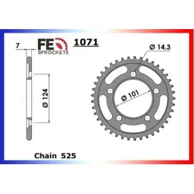 COURONNE ACIER KTM 1190.RC8 R '11/15 37 525