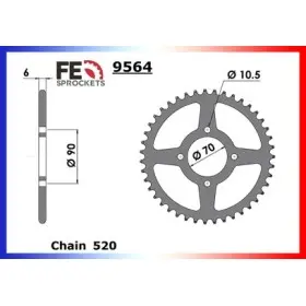 COURONNE ACIER K. KSF.250.MOJAVE'87/04 42 520