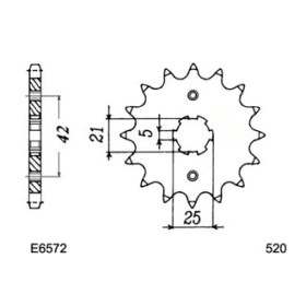 PIGNON YAM XT/SR.240/250 14 520
