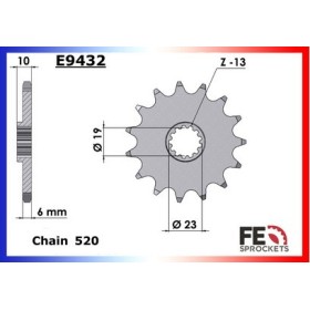 PIGNON TS250XE'84/88 RH250 12 520