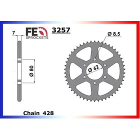 COURONNE ACIER XT.350'85/93 - TW.200'89/06 41 428