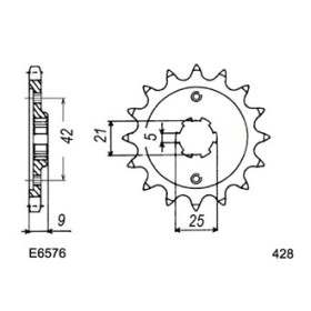 PIGNON YAM XT.350 '85/93 17 428